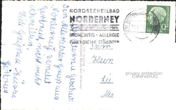 Norderney Nordseebad Fliegeraufnahme Gedicht – Bild 2