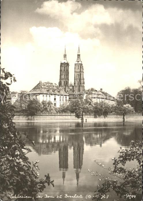 Breslau Niederschlesien Dom an der Oder