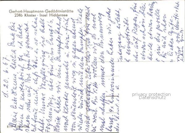 Insel Hiddensee Gerhart Hauptmann Gedächtnisstätte Klos – Bild 2
