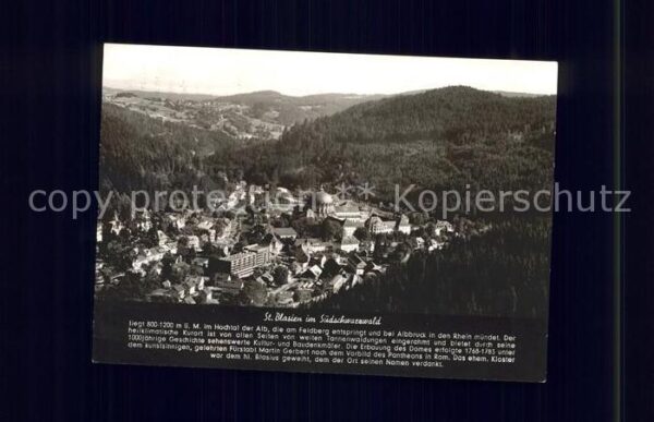 St Blasien Hochschwarzwald Fliegeraufnahme