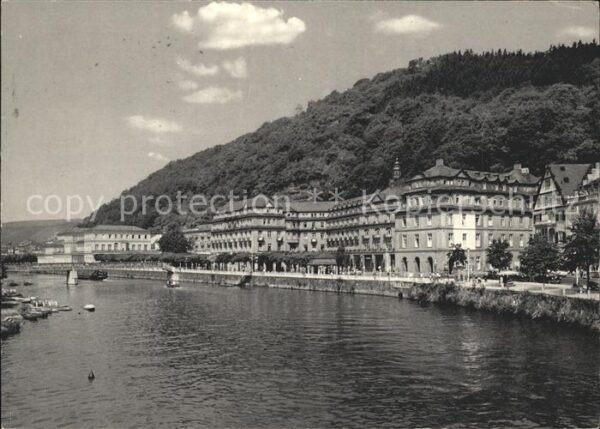 Bad Ems Uferpartie an der Lahn