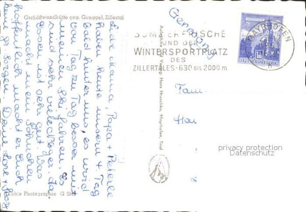 Gschoesswandhaus gegen Gunggel Wintersportplatz Zillerta – Bild 2