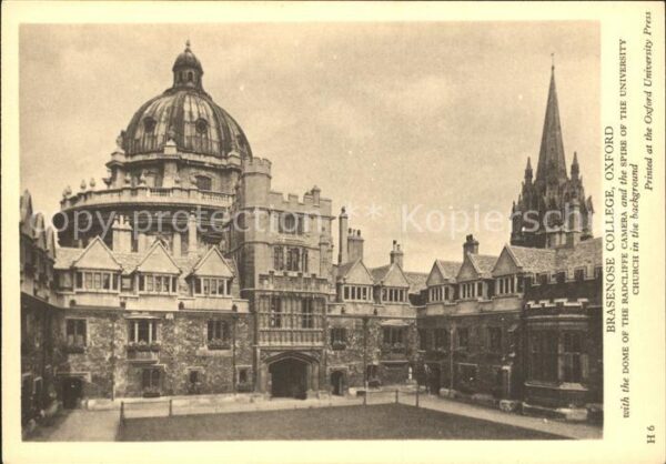 Oxford Oxfordshire Brasenose College Dome of the Radcliffe