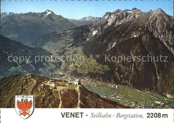 Landeck Tirol Venet Seilbahn Bergstation Inntal Alpen