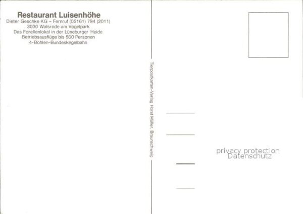 Walsrode Lueneburger Heide Restaurant Luisenhöhe am Vogelpark – Bild 2