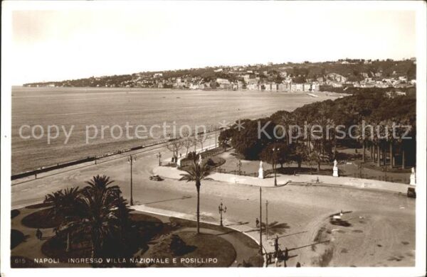 Napoli Neapel Ingresso Villa Nazionale Posillipo