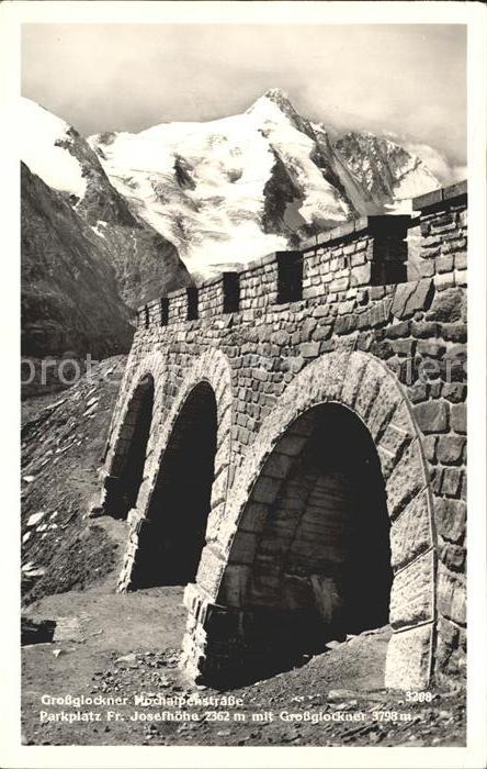 Grossglockner Hochalpenstrasse Parkplatz Josefhöhe