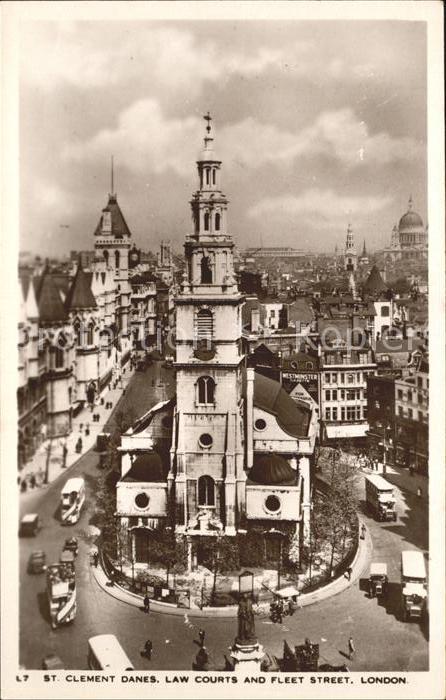 London St Clement Danes law Courts Fleet Stree
