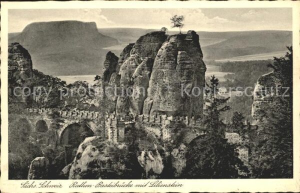 Lilienstein Rathen Basteibrücke