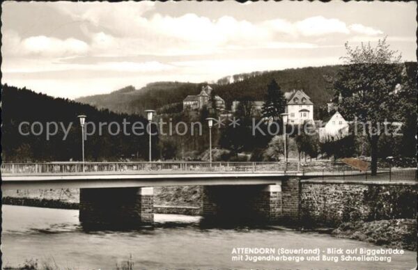 Attendorn Blick Biggebrücke Jugendherberge Burg S
