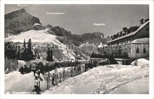 Kreuzeckhaus Alpspitze Höllentalspitzen Zugspitze