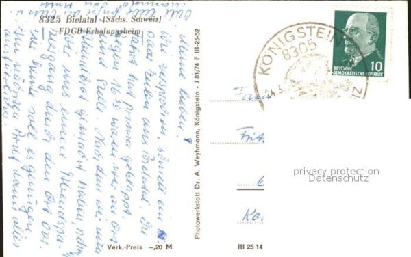 Bielatal FDGB Erholungsheim – Bild 2