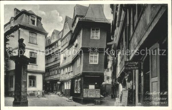 Frankfurt Main Goldhutgasse Fünffingereck