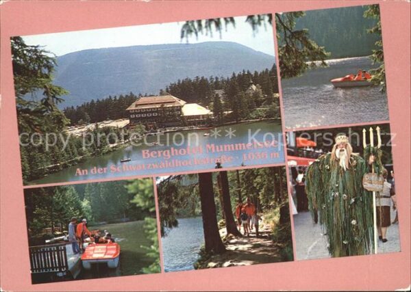 Mummelsee Waldweg Kostüm Wassermann Boote
