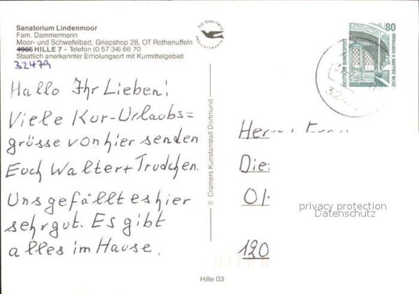 Rothenuffeln Sanatorium Lindenmoor – Bild 2