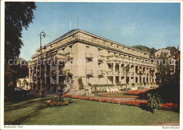 Baden-Baden Badhotel Badischer Hof