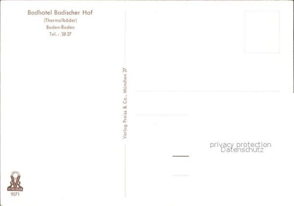 Baden-Baden Badhotel Badischer Hof – Bild 2