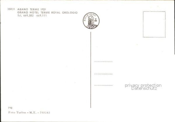 Abano Terme Grand Hotel Terme Royal Orologio – Bild 2