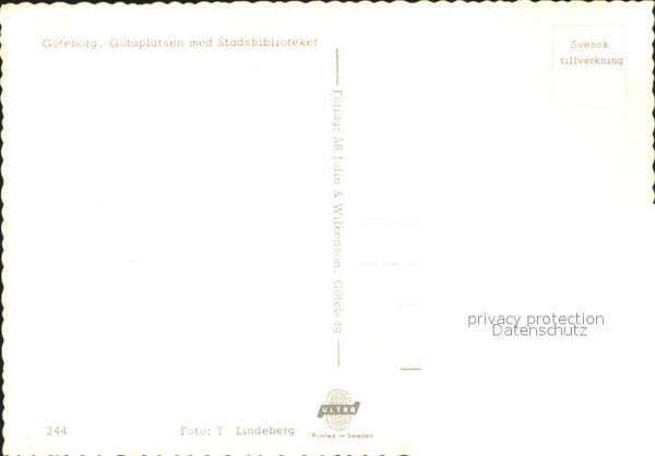 Goeteborg Götaplatsen Stadsbiblioteket – Bild 2
