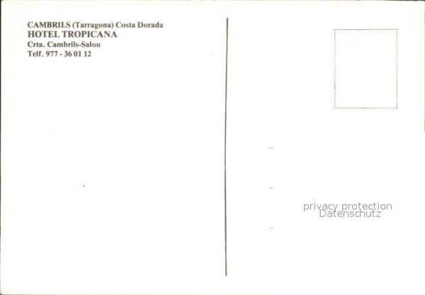 Cambrils Hotel Tropicana Fliegeraufnahme – Bild 2