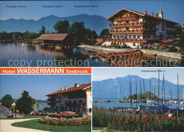 Seebruck Chiemsee Hotel Wassermann Kampenwand Hochplatte