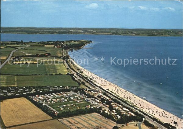 Gluecksburg Ostseebad Fliegeraufnahme Campingplatz Holnis