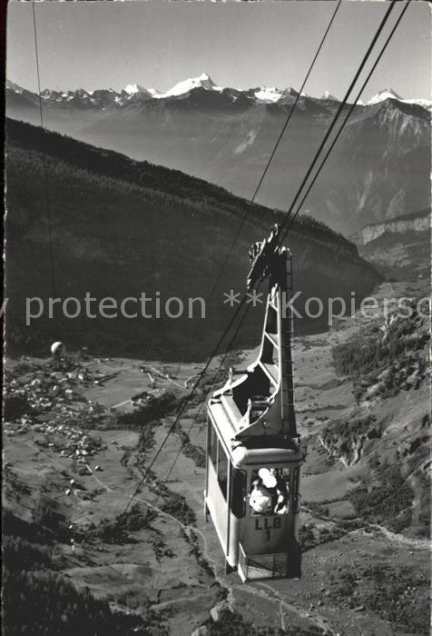 Seilbahn Leukerbad Gemmipass Weisshorn Matterhor
