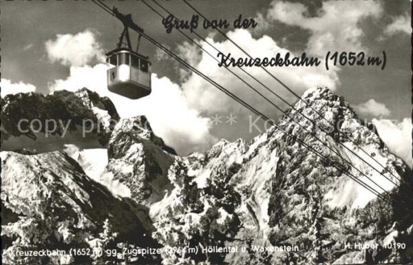Seilbahn Kreuzeck Zugspitze Höllental Waxenstein