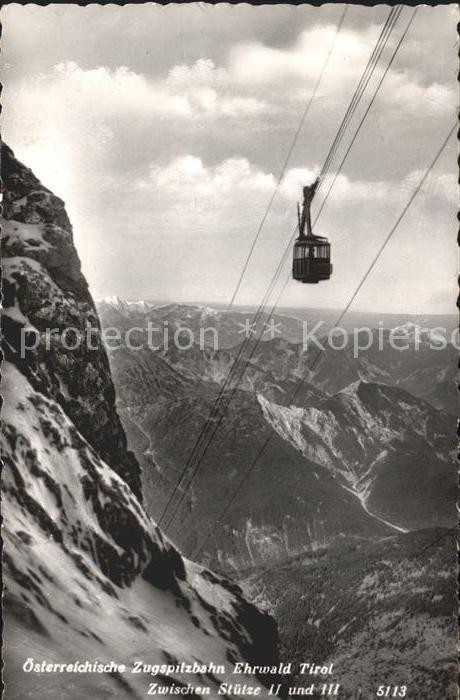 Seilbahn Zugspitzbahn Ehrwald Tirol