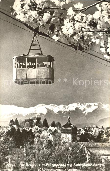 Seilbahn Pfänder Alt-Bregenz Schweizer Berge