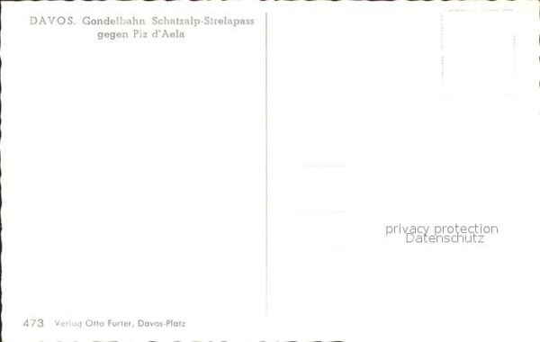 Seilbahn Schatzalp-Strelapass Piz d_Aela Davos – Bild 2