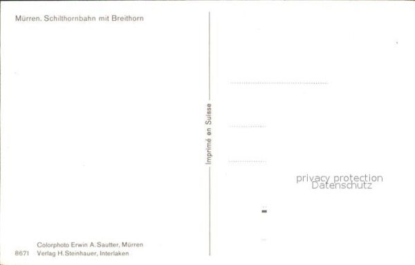 Seilbahn Schilthorn Mürren Breithorn – Bild 2