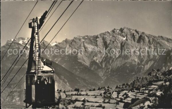 Seilbahn Teleferique d_Iserables Haut de Cry