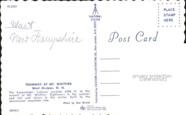 Seilbahn Mt. Whittier West Ossipee – Bild 2