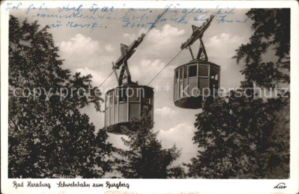 Seilbahn Bad Harzburg Burgberg Bahnpost