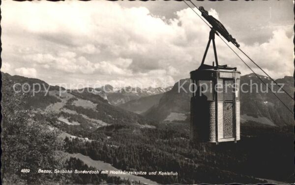 Seilbahn Sonderdach Bezau Hochkünzelspitze Kanis