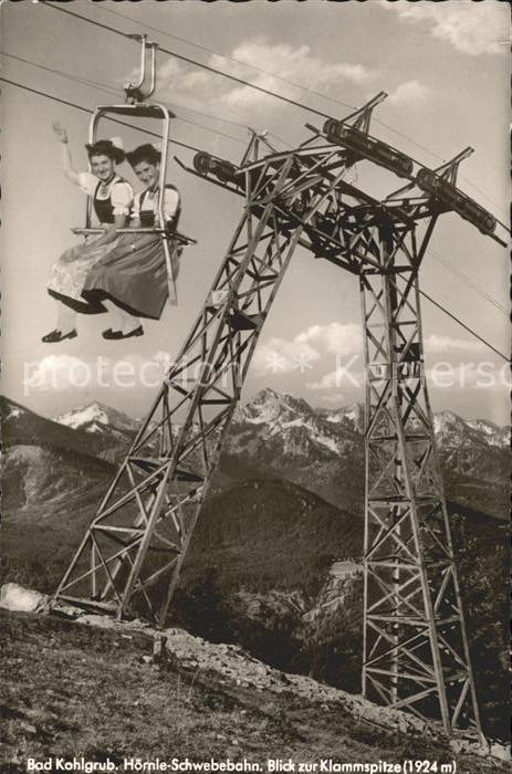 Sessellift Hörnle Bad Kohlgrub Klammspitze Trachte