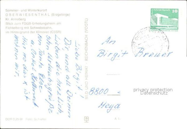 Seilbahn Oberwiesenthal Erzgebirge FDGB-Erholung – Bild 2