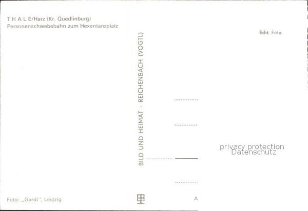 Seilbahn Thale Harz Hexentanzplatz – Bild 2