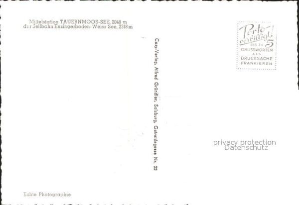 Seilbahn Enziingerboden-Weiss-See Tauernmoos-See – Bild 2