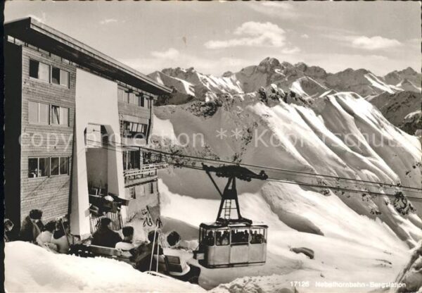 Seilbahn Nebelhorn Bergstation Oberstdorf Mädele