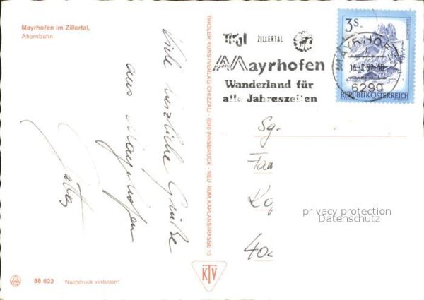 Seilbahn Ahorn Mayrhofen Zillertal – Bild 2