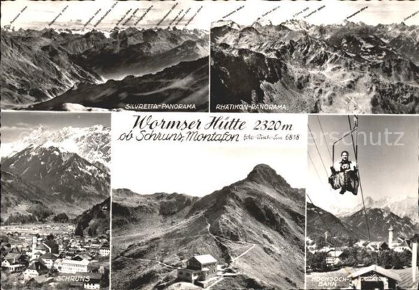 Sessellift Hochjoch Schruns Silvretta-Panorama Rhä