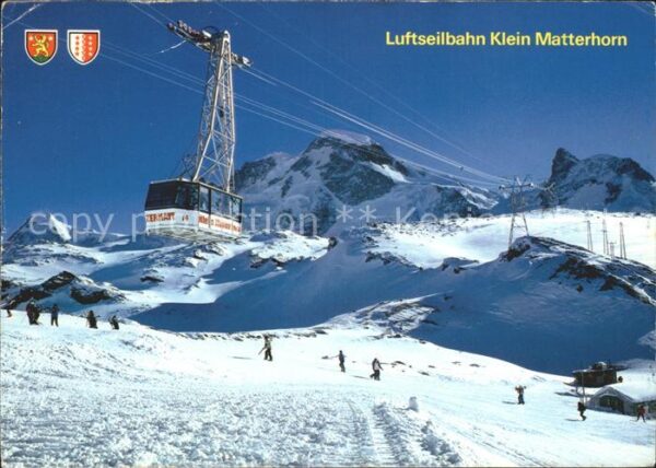 Seilbahn Klein Matterhorn Zermatt Wallis Liskamm