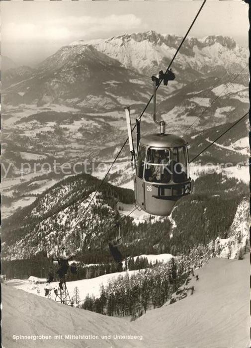 Seilbahn Spinnergraben Mittelstation Untersberg