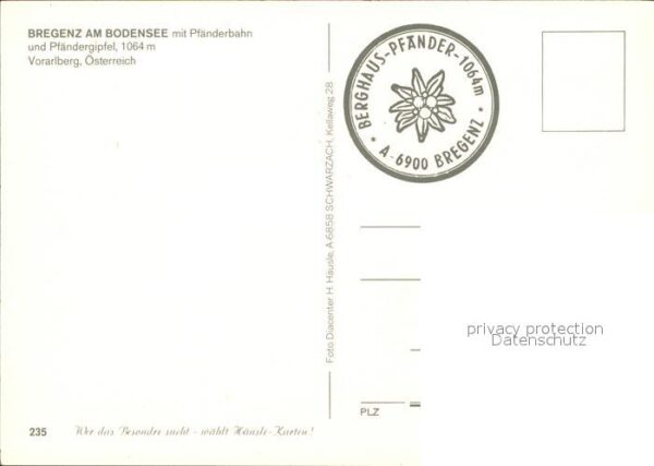 Seilbahn Pfänder Bregenz am Bodensee Pfändergipf – Bild 2