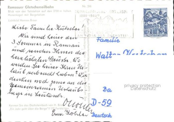 Seilbahn Ramsauer Gletscherseilbahn Hunerkogel – Bild 2