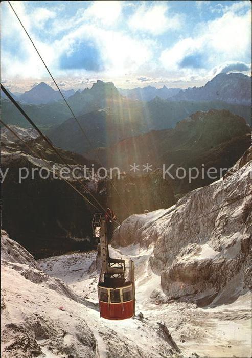 Seilbahn Funivia della Marmolada Dolomiti Antela