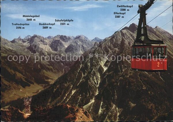 Seilbahn Walmendingerhorn Mittelberg Kleinwalser