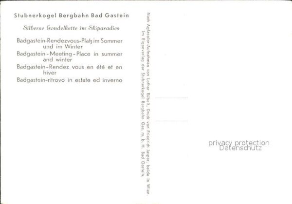 Seilbahn Stubnerkogel Bad Gastein – Bild 2